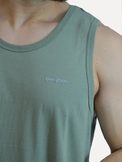 Regata John John Masculina New Regular Fit Rubber Logo Verde Claro