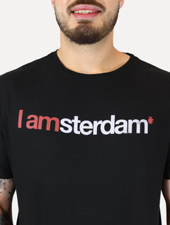 Camiseta Von der Volke Masculina Origineel I Amsterdam Preta