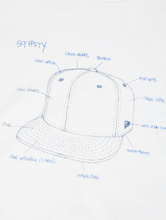 Camiseta New Era Masculina All Building Cap Branca