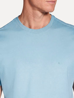 Camiseta Aramis Masculina Basic Lisa Azul Pastel