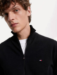 Suéter Tommy Hilfiger Masculino 1985 Zip Through Preto