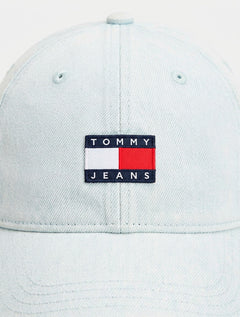 Boné Tommy Hilfiger Masculino Linear Cap Flag Azul Claro
