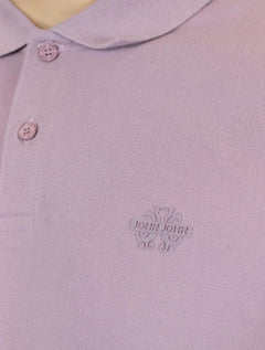 Polo John John Masculina Light Transfer Rosa Médio