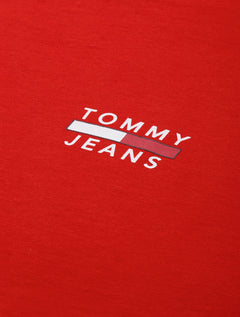 Camiseta Tommy Jeans Masculina Chest Logo Tee Vermelha