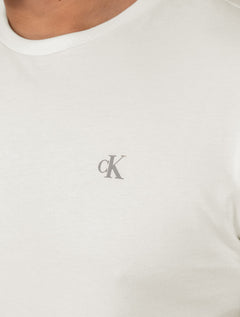 Pijama Calvin Klein Calça 1996 Fashion Stripe Off / Azul Claro