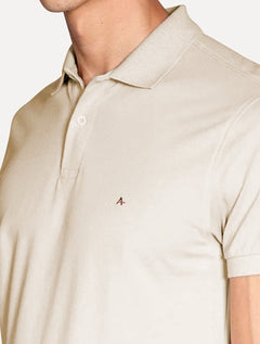 Polo Aramis Masculina Basic Piquet Areia