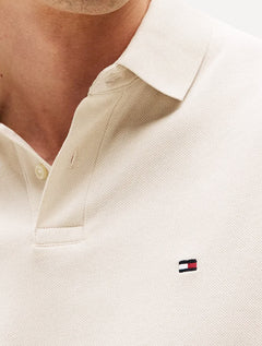 Polo Tommy Hilfiger Masculina Regular Piquet 1985 Off-White