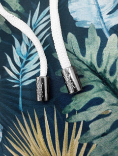 Short Sergio K Masculino Beachwear Tropical Palm Peel Azul Marinho