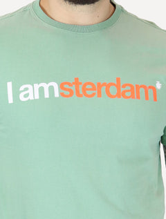 Camiseta Von der Volke Masculina Origineel I Amsterdam Verde Claro