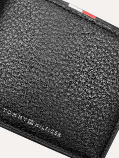 Carteira Tommy Hilfiger Couro Corporate Mini CC Preta