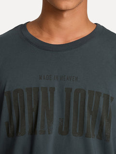 Camiseta John John Masculina Regular Fit Old West Grafit Cinza Escuro