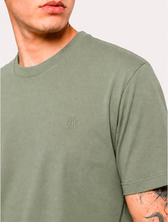 Camiseta Individual Masculina Slim Pima Soft Touch Logo Verde Claro