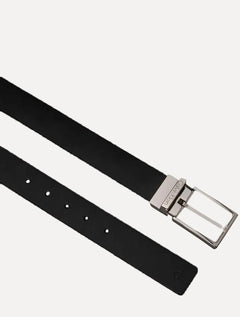 Cinto Calvin Klein Jeans Masculino Double Face CK Logo Preto