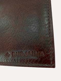 Carteira Dudalina Masculina Couro New Logo Marrom