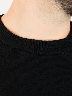Suéter Dixen Masculino Crewneck Tricot Liso Preto