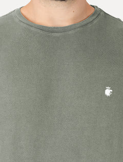 Camiseta Von der Volke Masculina Origineel Lion Stone Verde Escuro