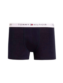 Cueca Tommy Hilfiger Cotton Stretch Trunk Azul Cinza Mescla Marinho Pack 3UN