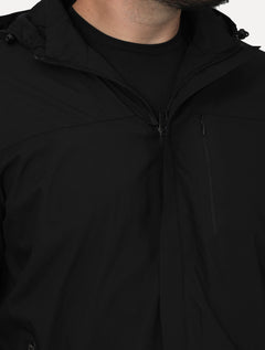 Jaqueta Dixen Masculina Corta-Vento Nylon Pocket Zip Preta