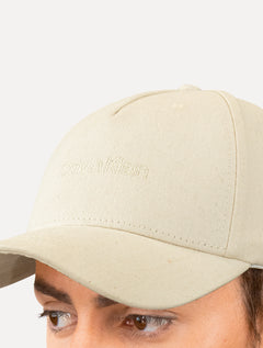 Boné Calvin Klein Masculino 5 Gomos Mono Bordado Off-White