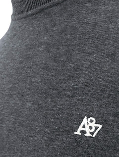 Moletom Aeropostale Masculino A87 Logo Fleece Chumbo Mescla