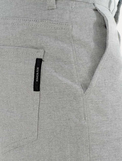 Bermuda King & Joe Sarja Masculina Slim Texture Cinza Mescla