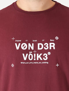 Camiseta Von der Volke Masculina Origineel Arts Meets Marsala
