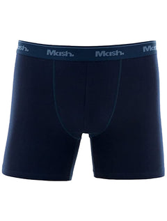 Cueca Mash Boxer Cotton Basic Azul Marinho e Escuro Pack 2UN