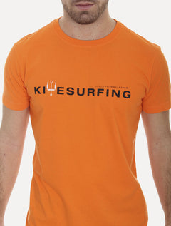 Camiseta Osklen Masculina Slim Vintage Kitesurng Laranja