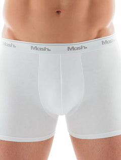 Cueca Mash Boxer Cotton Basic Branca