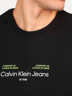 Camiseta Calvin Klein Jeans Masculina Is This Comfort Preta