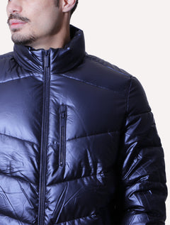 Jaqueta Victory Eagle Masculina Metallic Zip Azul Marinho