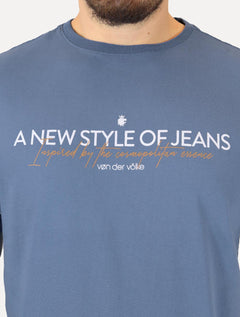 Camiseta Von der Volke Masculina Origineel New Style Azul