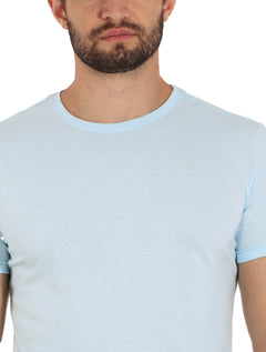Camiseta Disky Masculina Essential Playa Azul Claro
