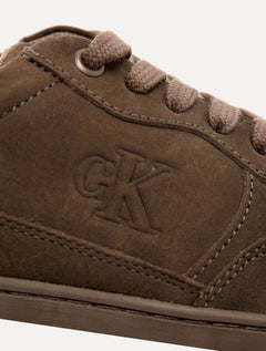 Tênis Calvin Klein Jeans Masculino Palito Side Nobuck Marrom