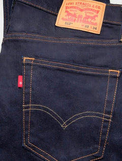 Calça Levis Jeans Masculina 512 Slim Taper Stretch Azul Escuro