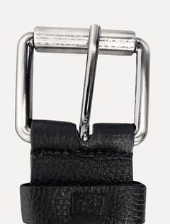 Cinto Calvin Klein Jeans Masculino Couro Roller Logo Preto