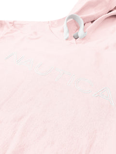Moletom Nautica Masculino Hoodie Laundry Embroidered Rosa Claro