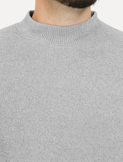 Suéter Dixen Masculino Slim Gola Média Areia Mescla