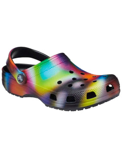 Sandália Crocs Masculina Classic Solarized Clog Preta/Multicolor