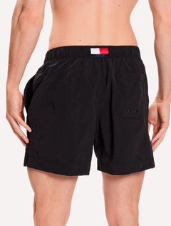 Short Tommy Hilfiger Medium Drawstring Embroidered Logo Preto