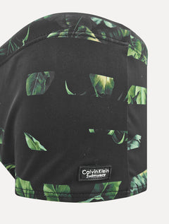 Sunga Calvin Klein Swimwear Listras Folhagem Vertical Verde Escuro