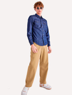 Camisa Levis Masculina Jeans Classic Western Standard Médio