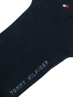 Meia Tommy Hilfiger TH Men Quarter Azul Marinho Kit 2 Pares