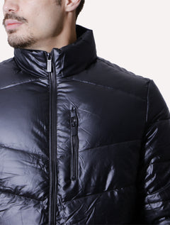 Jaqueta Victory Eagle Masculina Metallic Zip Preta