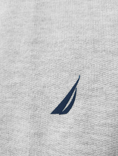 Moletom Nautica Masculino Hoodie Laundry Navy Sash Sash Cinza Mescla