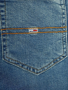 Calça Tommy Jeans Masculina Slim Tapered Steve Destroyed Matte Medium