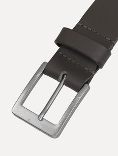 Cinto Calvin Klein Masculino Couro Queima CK Marrom Café