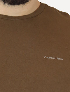 Camiseta Calvin Klein Jeans Masculina Light New Logo Marrom