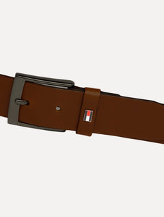 Cinto Tommy Hilfiger Masculino Couro Adan Leather Marrom