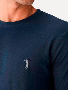 Camiseta Aleatory Masculina Grey Icon Azul Marinho